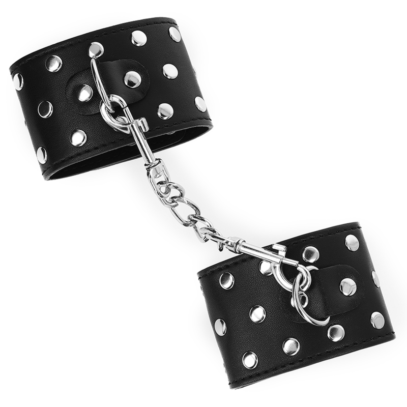 Kink - Manette Al Polso Con Chiusura A Scatto Completa Nera Regolabile 19-24 Cm X 55 Cm - - Manette e Polsini | erosidea.com