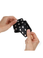 Kink - Manette Al Polso Con Chiusura A Scatto Completa Nera Regolabile 19-24 Cm X 55 Cm - - Manette e Polsini | erosidea.com