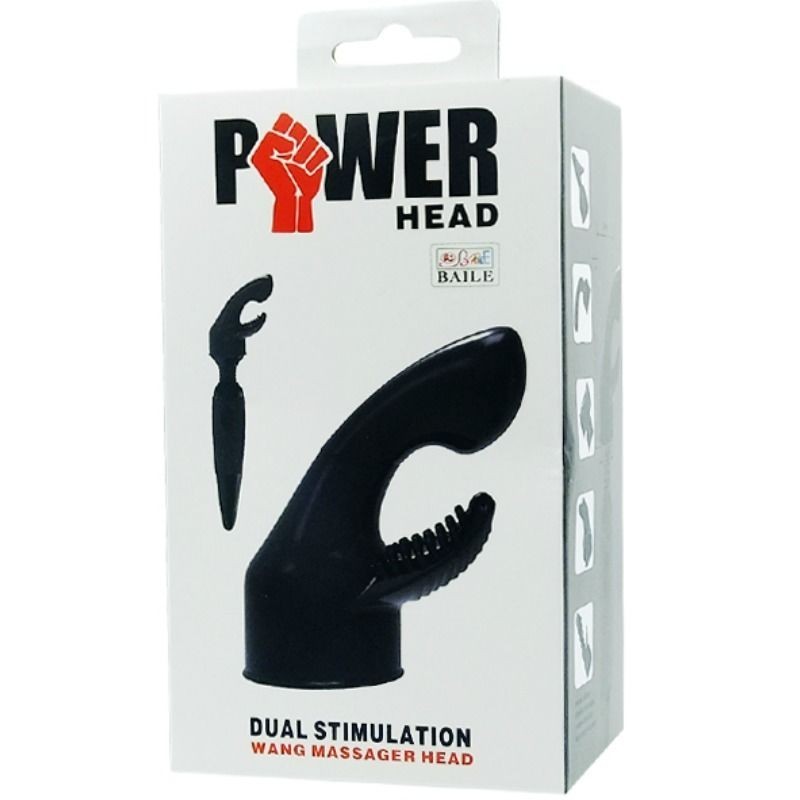 Baile Power Head Testina Intercambiabile Per Stimolazione Punti G E Clitoride - BAILE POWER HEAD - Magic Wand | erosidea.com