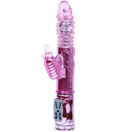 Vibratore Ricaricabile Con Rotazione E Stimolatore A Farfalla Pulsante - BAILE ROTATIONS - Vibratori | erosidea.com