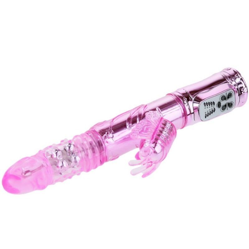 Vibratore Ricaricabile Con Rotazione E Stimolatore A Farfalla Pulsante - BAILE ROTATIONS - Vibratori | erosidea.com
