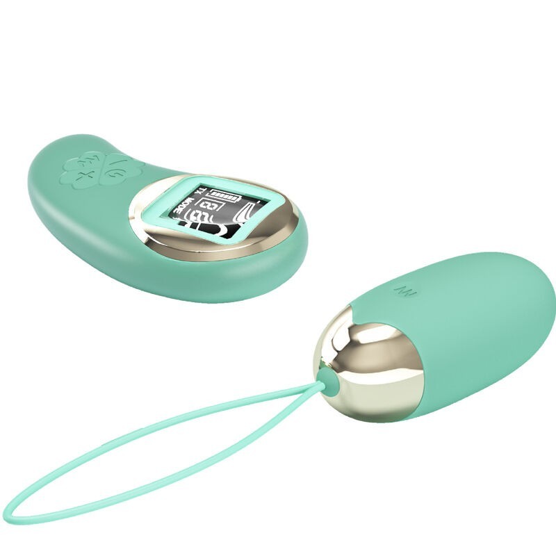 Miniera Di Ovetto Vibrante Con Telecomando Verde - PRETTY LOVE LED - Ovetti Palline Sfere | erosidea.com