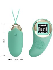 Miniera Di Ovetto Vibrante Con Telecomando Verde - PRETTY LOVE LED - Ovetti Palline Sfere | erosidea.com
