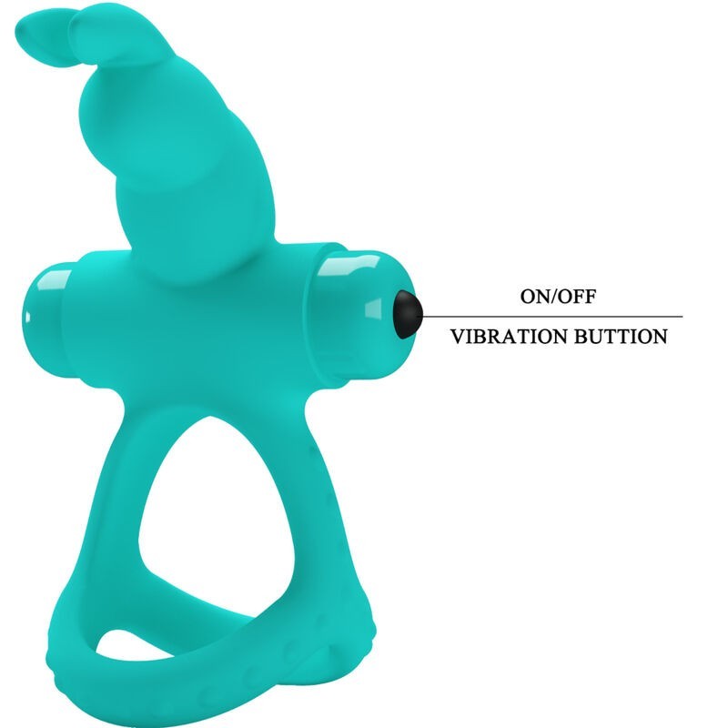 Vibratore Anello Rabbit Verde Figgy - PRETTY LOVE MALE - Masturbatori | erosidea.com