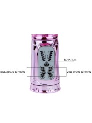 Vibratore Ricaricabile Con Rotazione E Stimolatore A Farfalla Pulsante - BAILE ROTATIONS - Vibratori | erosidea.com