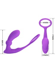 Vibratore Anello Anale E Warren Viola - PRETTY LOVE BOTTOM - Anelli Fallici | erosidea.com
