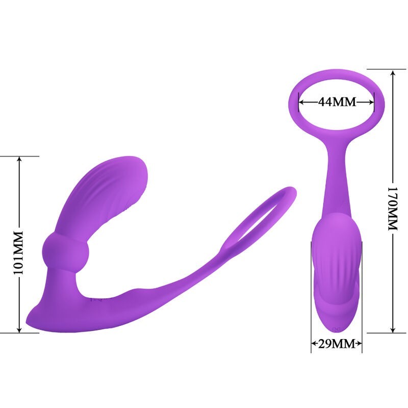 Vibratore Anello Anale E Warren Viola - PRETTY LOVE BOTTOM - Anelli Fallici | erosidea.com