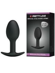 Pretty Love - Plug Anale In Silicone 6.5 Cm Nero - PRETTY LOVE BOTTOM - Plug e Catene Anali | erosidea.com