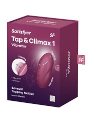 Satisfyer - Tap & Climax 1 Vibratore Lay-On Rosso - SATISFYER LAYONS - Vibratori Clitoride | erosidea.com