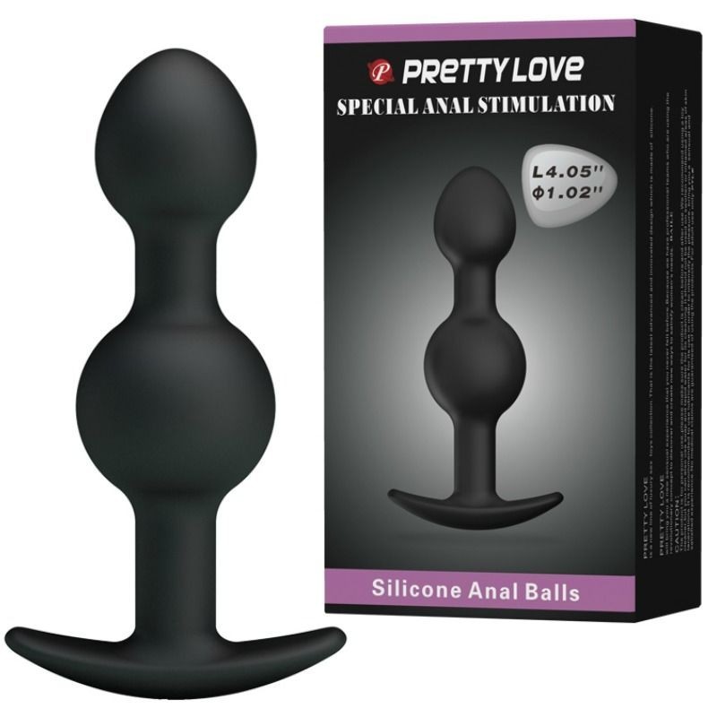 Sfere Anali In Silicone Per Stimolazione Speciale 10.3 Cm Nero - PRETTY LOVE BOTTOM - Ovetti Palline Sfere | erosidea.com