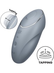 Vibratore Tap & Climax 1 Clitoride Lay-On Grigio - SATISFYER LAYONS - Vibratori Clitoride | erosidea.com