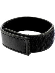 Leather Body - Cinturino In Pelle Regolabile Con Velcro Per Pene Nero - LEATHER BODY - Costrittivi | erosidea.com