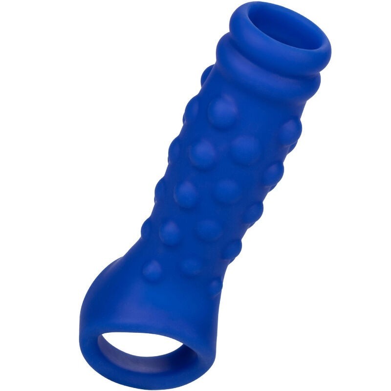 Calexotics - Admiral Copertura Per Pene Con Perline In Silicone Liquido Blu - CALEXOTICS - Guaine e Prolunghe | erosidea.com