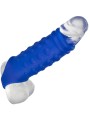 Calexotics - Admiral Copertura Per Pene Con Perline In Silicone Liquido Blu - CALEXOTICS - Guaine e Prolunghe | erosidea.com