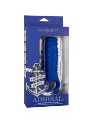 Calexotics - Admiral Copertura Per Pene Con Perline In Silicone Liquido Blu - CALEXOTICS - Guaine e Prolunghe | erosidea.com