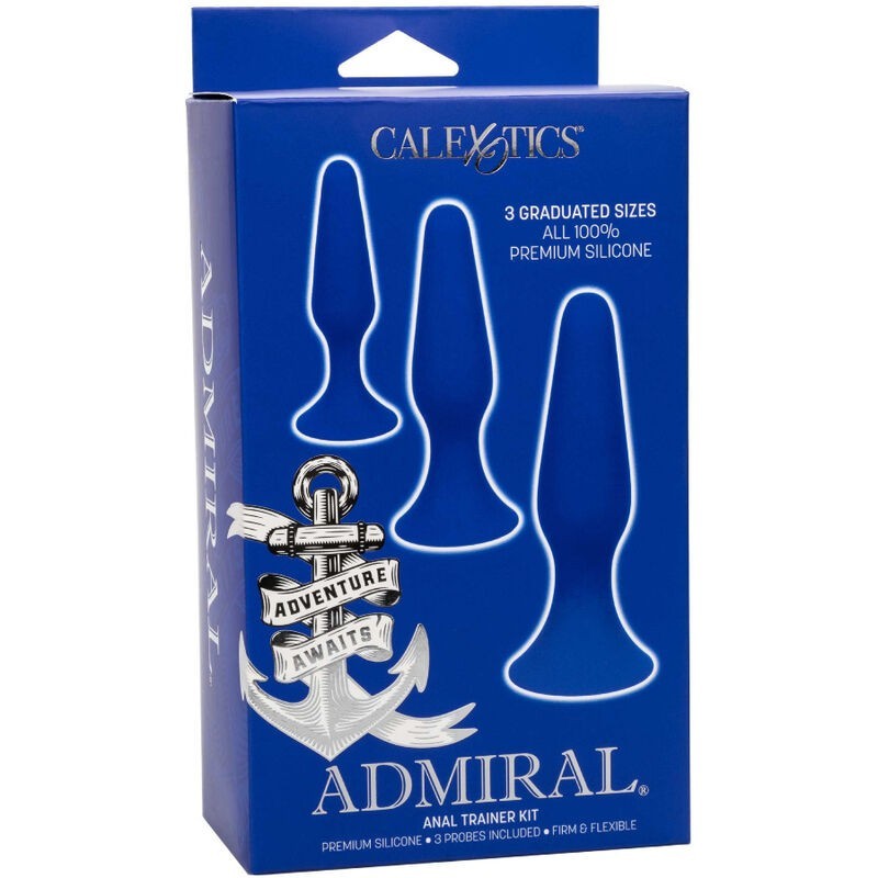 Calexotics - Admiral Kit 3 Plug Anali Blu - CALEXOTICS - Plug e Catene Anali | erosidea.com