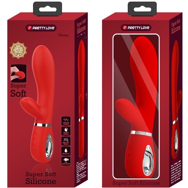 Pretty Love - Vibratore Multifunzione G-Spot Thomas Rosso - PRETTY LOVE FLIRTATION - Vibratori punto G | erosidea.com