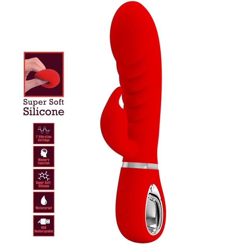 Vibratore Multifunzione G-Spot Prescott Rosso - PRETTY LOVE FLIRTATION - Vibratori punto G | erosidea.com