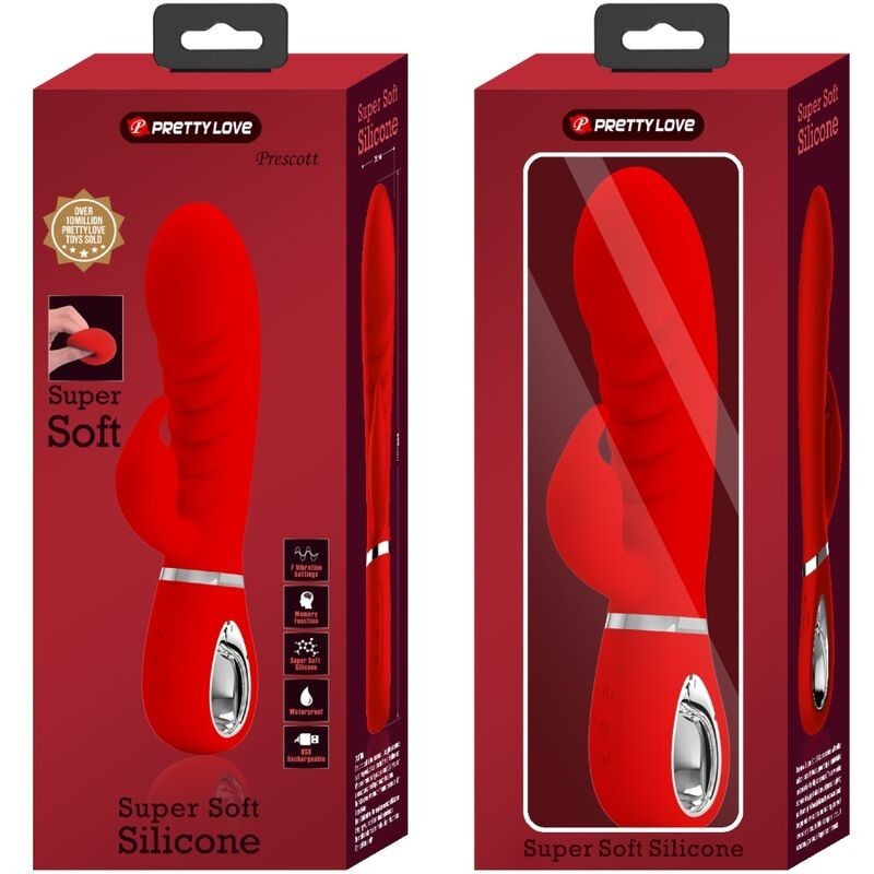 Vibratore Multifunzione G-Spot Prescott Rosso - PRETTY LOVE FLIRTATION - Vibratori punto G | erosidea.com
