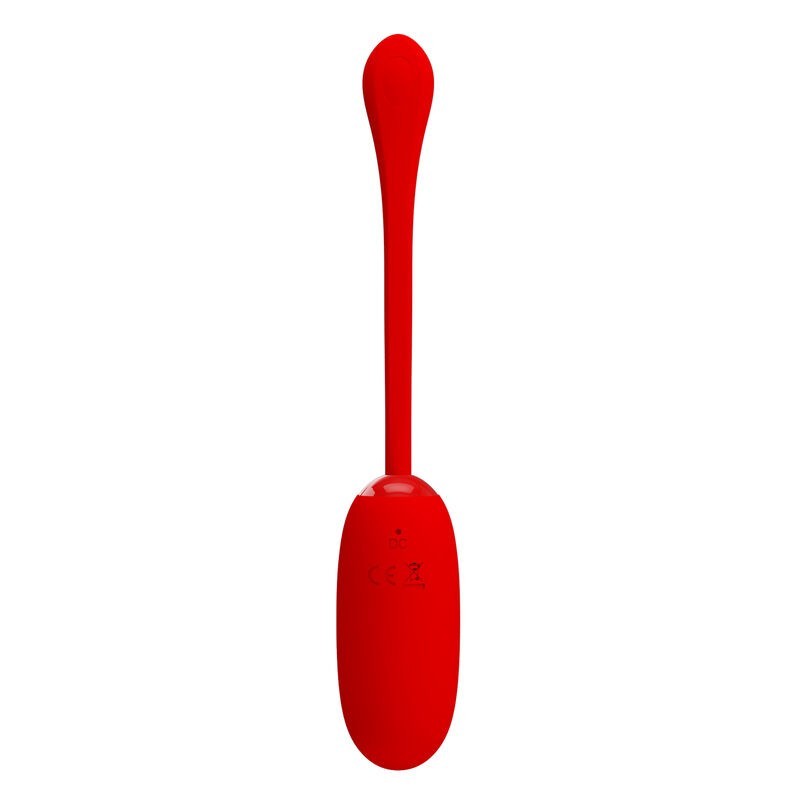 Uovo Vibrante Julius Impermeabile-Ricaricabile Rosso - PRETTY LOVE SMART - Vibratori Mini | erosidea.com