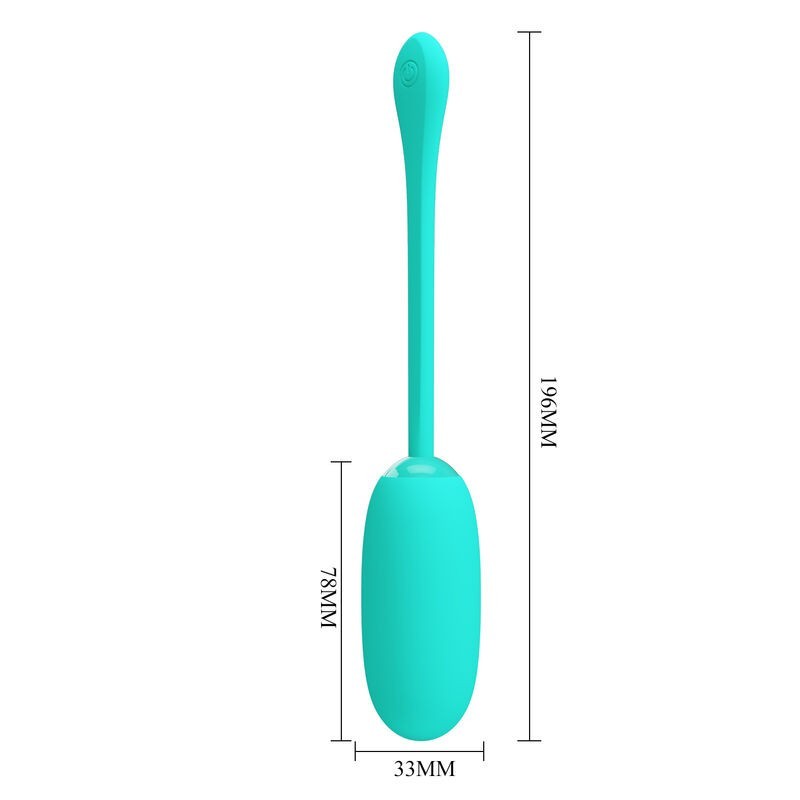 Uovo Vibrante Julius Impermeabile-Ricaricabile Verde Acqua - PRETTY LOVE SMART - Vibratori Mini | erosidea.com