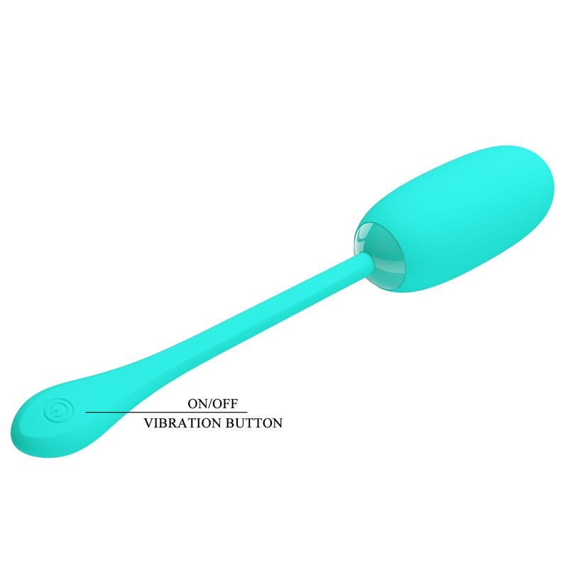 Uovo Vibrante Julius Impermeabile-Ricaricabile Verde Acqua - PRETTY LOVE SMART - Vibratori Mini | erosidea.com