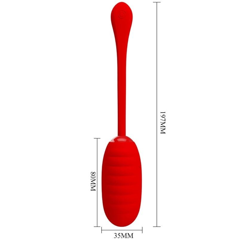 Uovo Vibrante Ricaricabile Kirk Rosso - PRETTY LOVE SMART - Vibratori Mini | erosidea.com