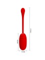 Uovo Vibrante Ricaricabile Kirk Rosso - PRETTY LOVE SMART - Vibratori Mini | erosidea.com