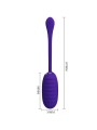 Uovo Vibrante Ricaricabile Kirk Viola - PRETTY LOVE SMART - Vibratori Mini | erosidea.com