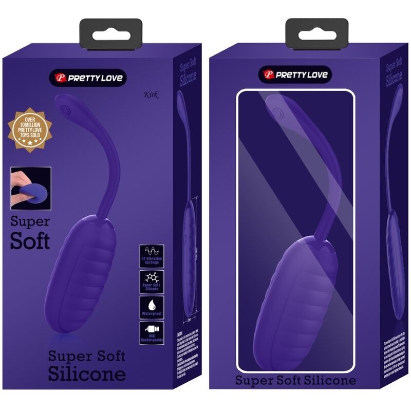 Uovo Vibrante Ricaricabile Kirk Viola - PRETTY LOVE SMART - Vibratori Mini | erosidea.com