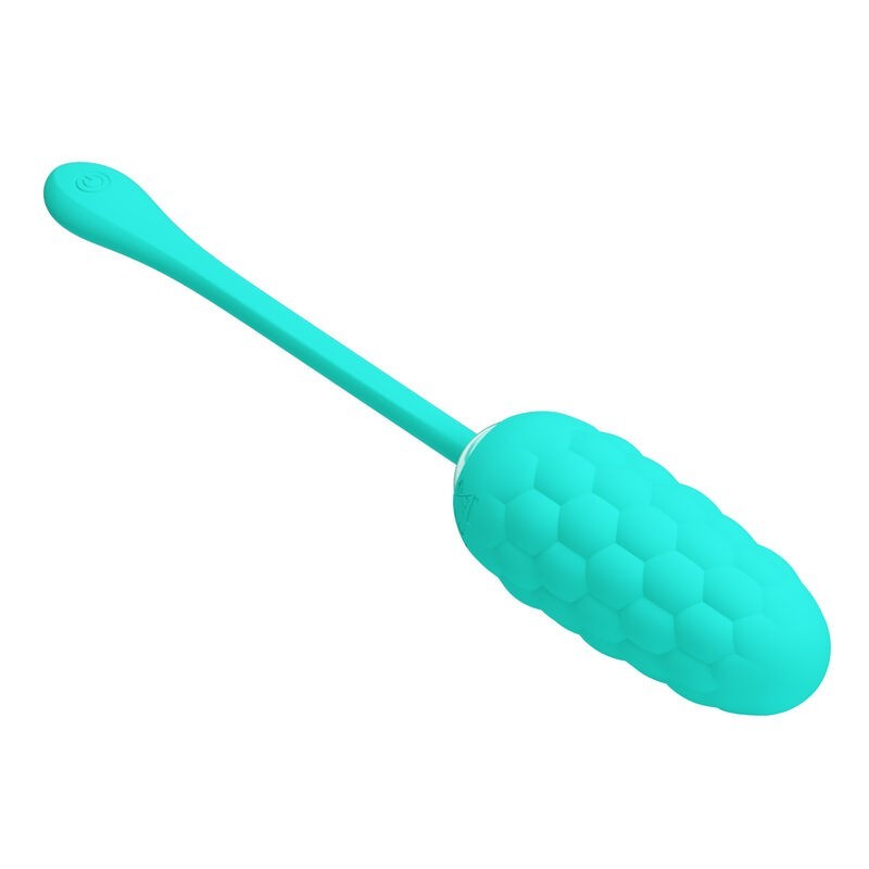 Uovo Vibrante Con Texture Marina Ricaricabile Verde Acqua - PRETTY LOVE SMART - Vibratori Mini | erosidea.com