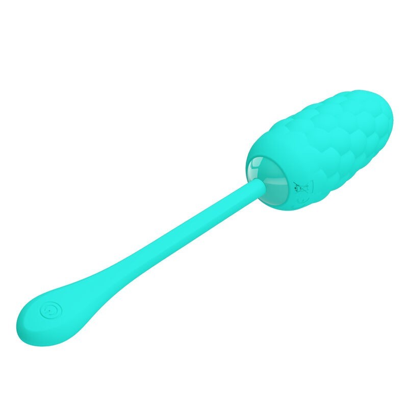 Uovo Vibrante Con Texture Marina Ricaricabile Verde Acqua - PRETTY LOVE SMART - Vibratori Mini | erosidea.com