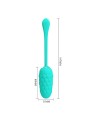 Uovo Vibrante Con Texture Marina Ricaricabile Verde Acqua - PRETTY LOVE SMART - Vibratori Mini | erosidea.com