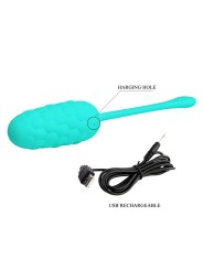 Uovo Vibrante Con Texture Marina Ricaricabile Verde Acqua - PRETTY LOVE SMART - Vibratori Mini | erosidea.com
