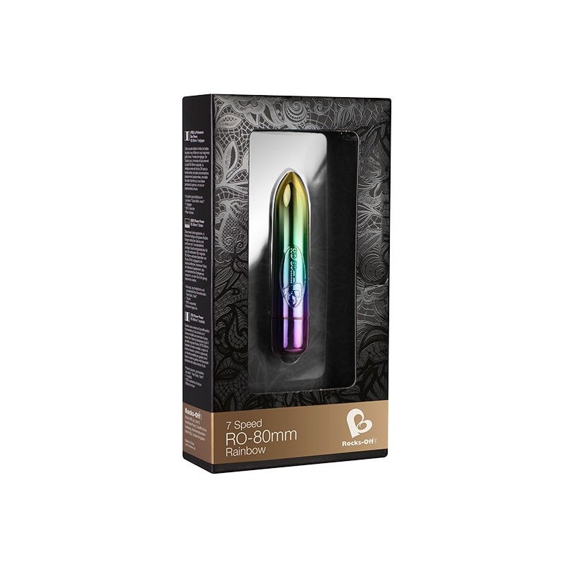 Rocks-Off - Ro-80Mm Arcobaleno A 7 Velocit - ROCKS-OFF - Vibratori Classici | erosidea.com