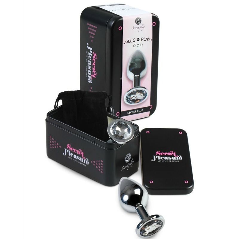 Secretplay - Plug Anale Trasparente Alluminio 8 Cm - SECRETPLAY TOYS - Plug e Catene Anali | erosidea.com