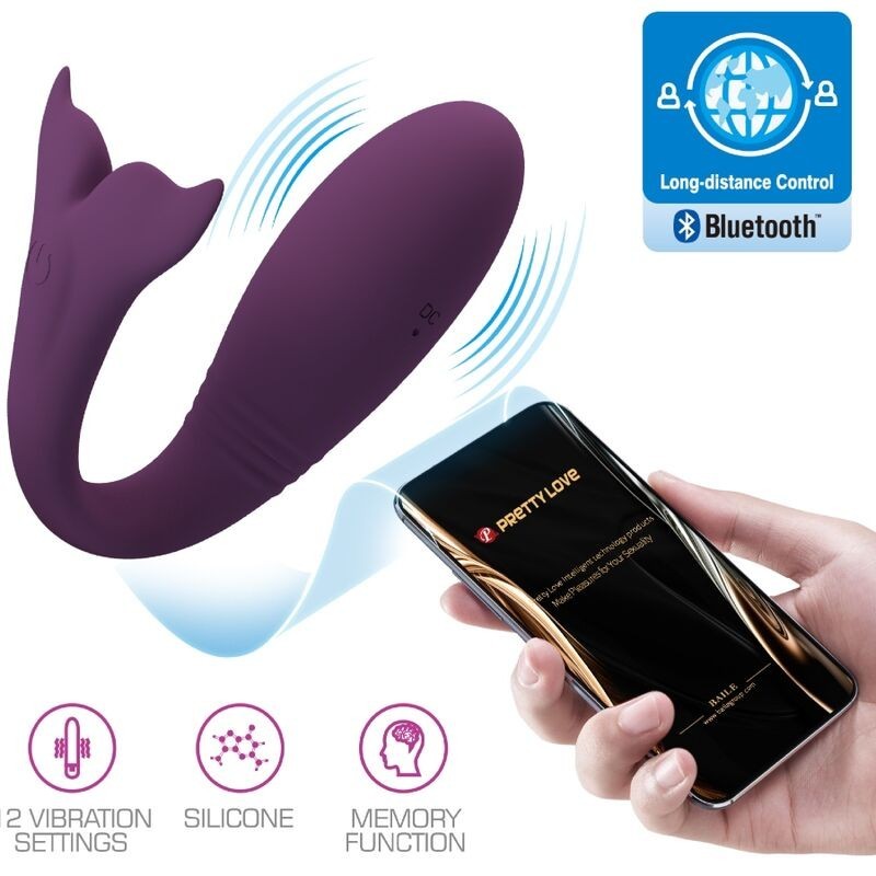 App Jayleen Vibrator Telecomando Viola - PRETTY LOVE LED - Stimolatori | erosidea.com