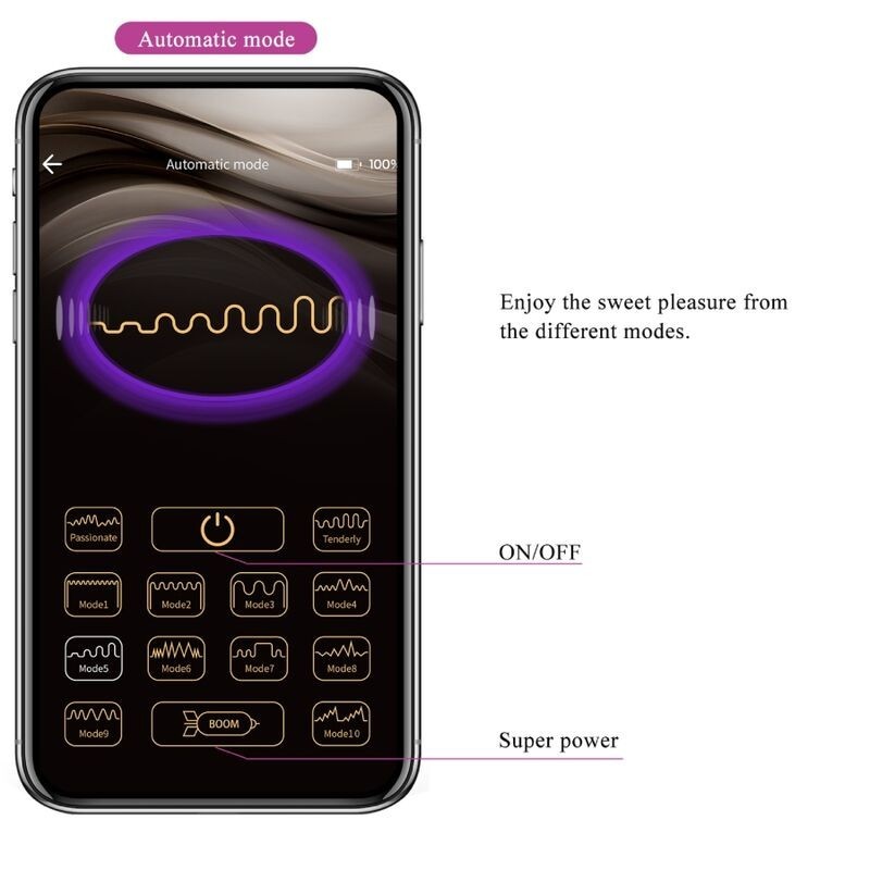 App Jayleen Vibrator Telecomando Viola - PRETTY LOVE LED - Stimolatori | erosidea.com