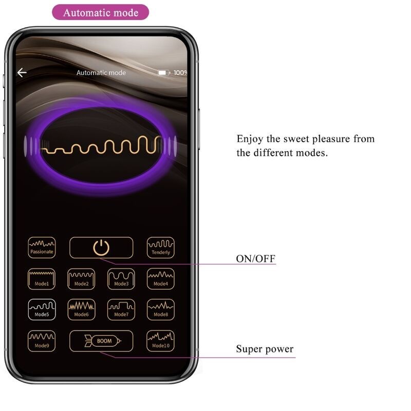 Catalina Vibrator App Telecomando Viola - PRETTY LOVE LED - Stimolatori | erosidea.com