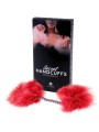 Gioco Segreto - Manette Marabou Rosso - SECRETPLAY 100% FETISH - Manette e Polsini | erosidea.com