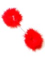 Gioco Segreto - Manette Marabou Rosso - SECRETPLAY 100% FETISH - Manette e Polsini | erosidea.com