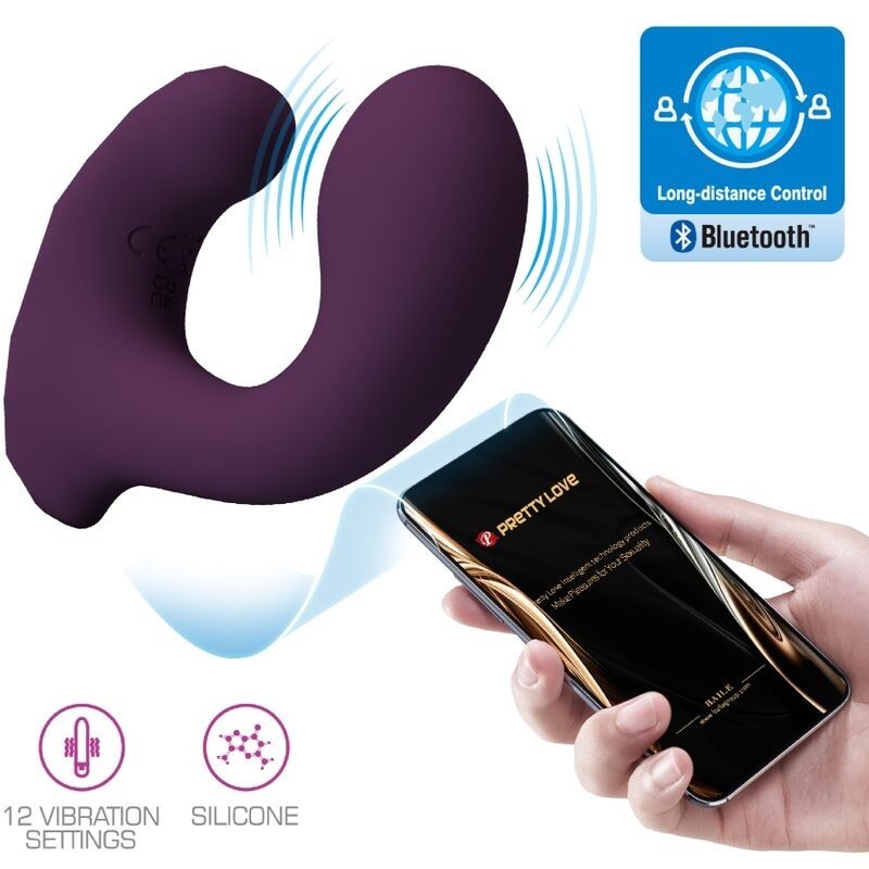 Billy Telecomando Vibrazione Viola App Gratuita - PRETTY LOVE - Vibratori con App | erosidea.com