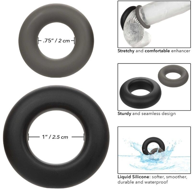 Calexotics - Alpha Set Di 2 Anelli Prolong Grigio - CALEXOTICS - Plug e Catene Anali | erosidea.com