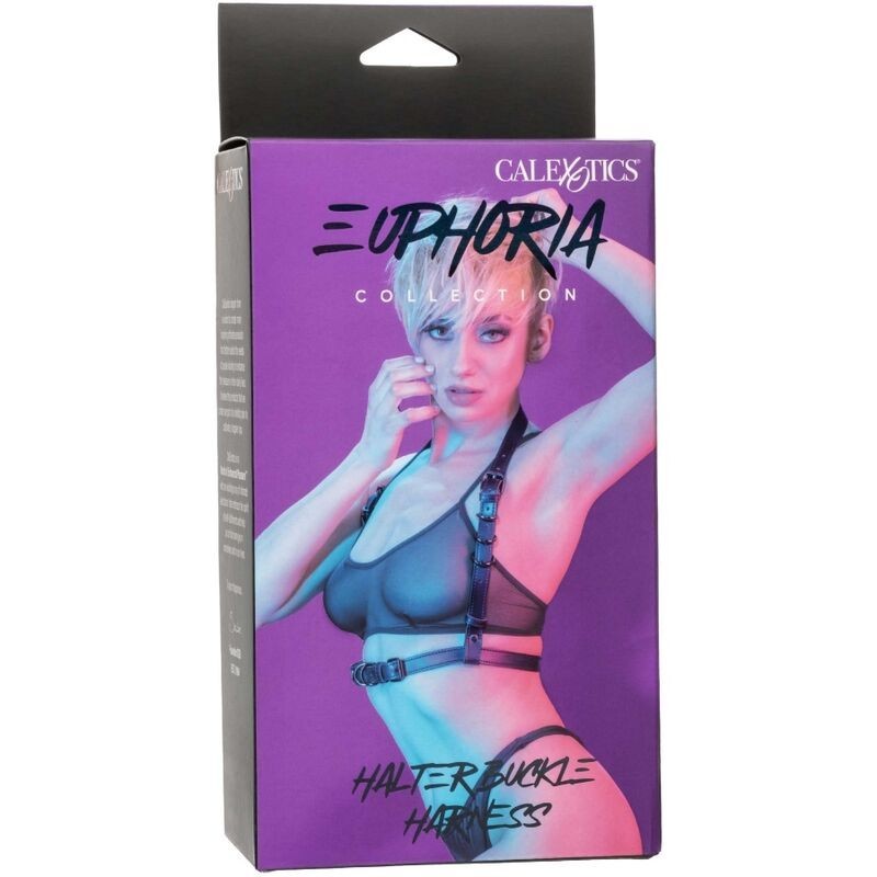 Calexotics - Euphoria Imbracatura Con Fibbia Halter Nera - CALEXOTICS - Bondage | erosidea.com