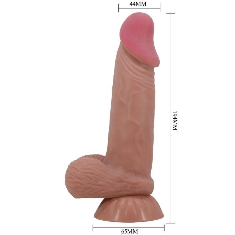 Dildo Realistico Serie Sliding Skin Con Ventosa Scorrevole In Pelle Marrone 194 Cm - PRETTY LOVE HIGH GRADE - Dildo Realistici | erosidea.com