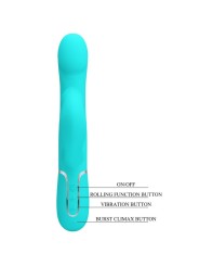 Perle Vibranti Rabbit Verde Acqua - PRETTY LOVE FLIRTATION - Vibratori Rabbit | erosidea.com
