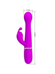 Vibratore Dejon Rabbit 3 In 1 Viola Multifunzione - PRETTY LOVE FLIRTATION - Vibratori Rabbit | erosidea.com