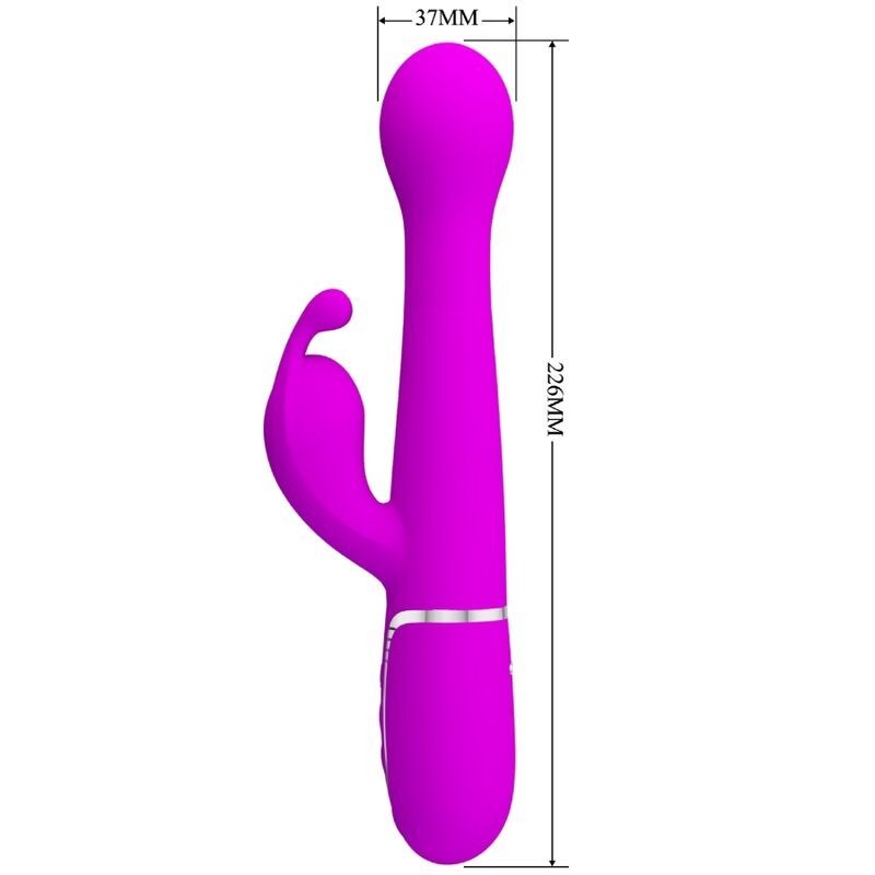 Vibratore Dejon Rabbit 3 In 1 Viola Multifunzione - PRETTY LOVE FLIRTATION - Vibratori Rabbit | erosidea.com