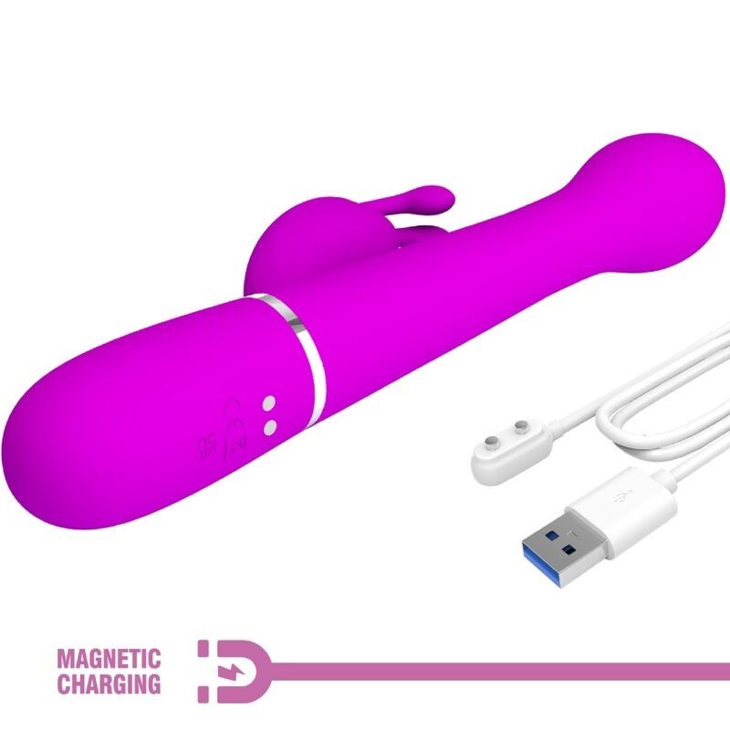 Vibratore Dejon Rabbit 3 In 1 Viola Multifunzione - PRETTY LOVE FLIRTATION - Vibratori Rabbit | erosidea.com