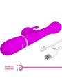 Vibratore Dejon Rabbit 3 In 1 Viola Multifunzione - PRETTY LOVE FLIRTATION - Vibratori Rabbit | erosidea.com